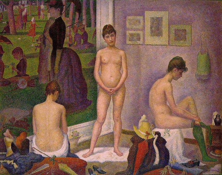 Georges Seurat The Models, oil painting picture